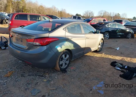 2013 Hyundai Elantra Gls from USA, damaged, VIN 5NPDH4AE9DH245027